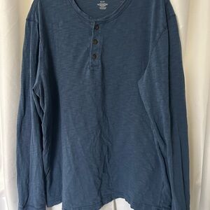 Men's Blue Henley Shirt